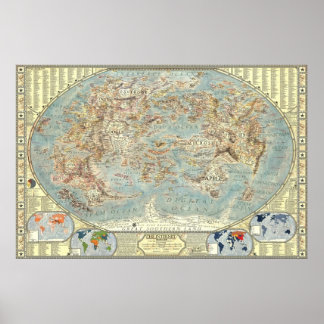 インターネットバージョン2.0の地図。 ポスター