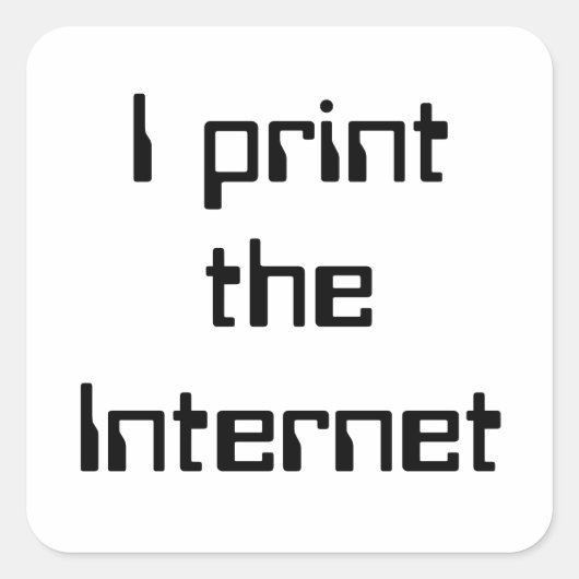 インターネットプリント スクエアシール (正面)