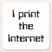 インターネットプリント スクエアペーパーコースター (正面)