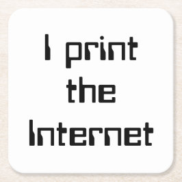 インターネットプリント スクエアペーパーコースター