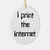 インターネットプリント セラミックオーナメント (右)