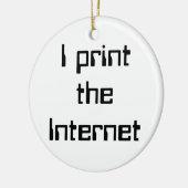 インターネットプリント セラミックオーナメント (左)