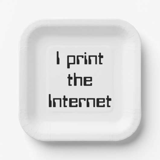 インターネットプリント ペーパープレート (正面)