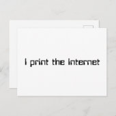 インターネットプリント ポストカード (正面/裏面)