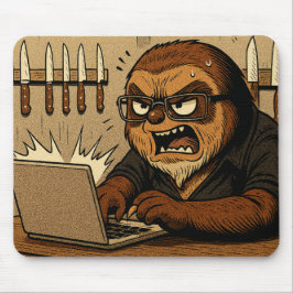 インターネット上で誰かが間違っている - ナマケモノ マウスパッド