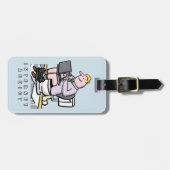 インターネット中毒トイレで。 ラゲッジタグ (正面横)