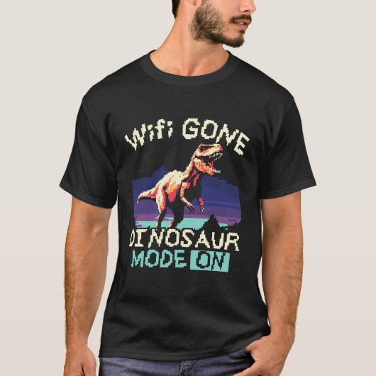 インターネット恐竜の恋人なし古生物学の歴史 Tシャツ (正面)