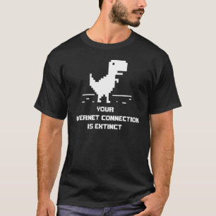インターネット恐竜ゲームなし Tシャツ