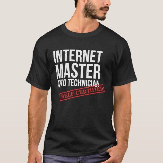 インターネット整備士マスター自動ユニーク車 Tシャツ (正面)