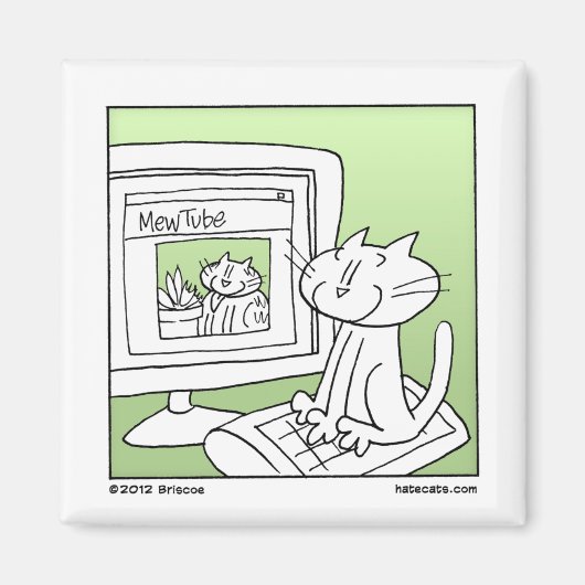 インターネット猫 マグネット (正面)