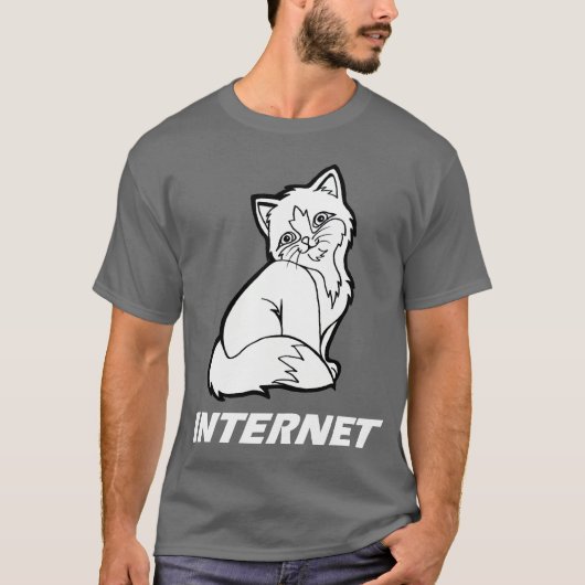 インターネット猫 Tシャツ (正面)