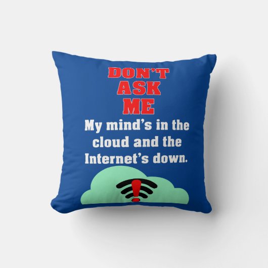 インターネット頼に接続しない クッション (正面)