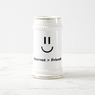 インターネット>友人 ビールジョッキ