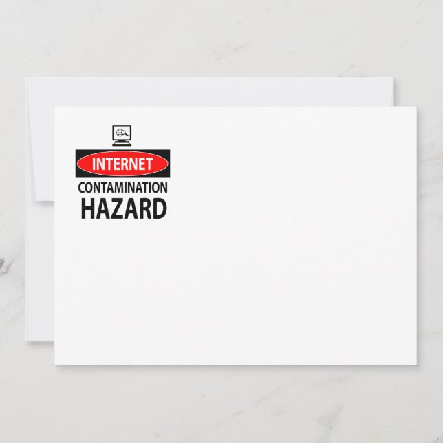 インターネット – 汚染の危険 (正面)