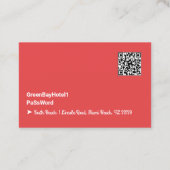 インターネットWifiパスワードゲスト 名刺 (裏面)