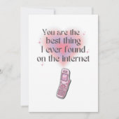 インターネッ最高のトで見つけたこと サンキューカード (正面)