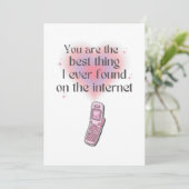 インターネッ最高のトで見つけたこと サンキューカード (スタンド正面)