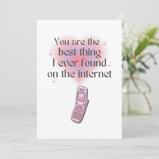 インターネッ最高のトで見つけたこと サンキューカード (スタンド正面)