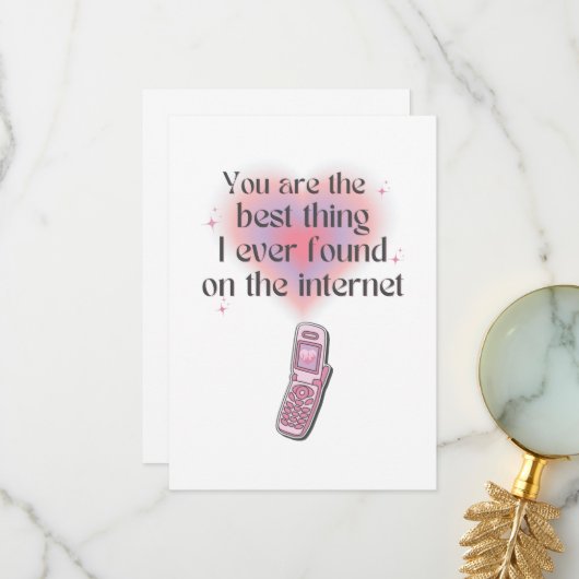 インターネッ最高のトで見つけたこと サンキューカード (正面/裏面インサイチュ)