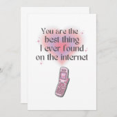 インターネッ最高のトで見つけたこと サンキューカード (正面/裏面)