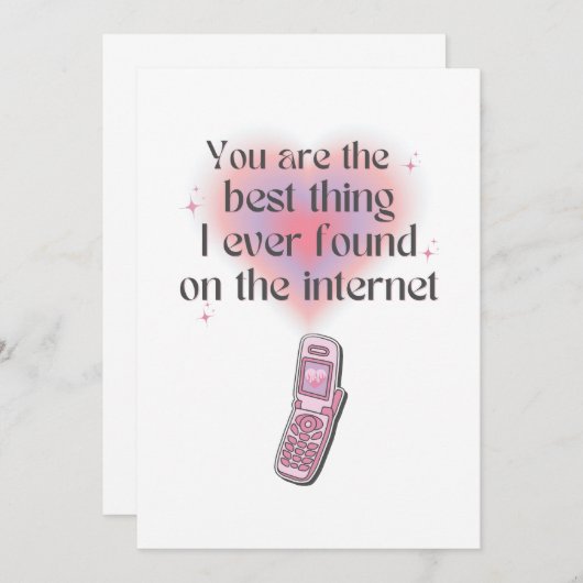 インターネッ最高のトで見つけたこと サンキューカード (正面/裏面)