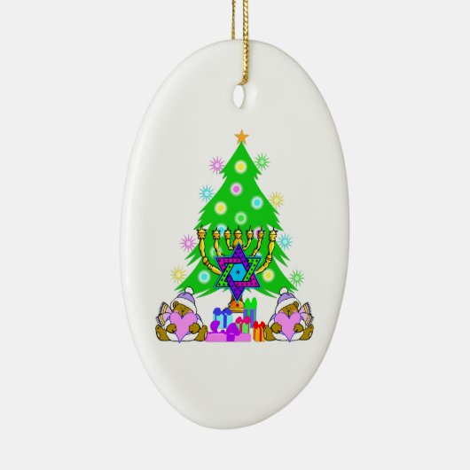 インターフェイスホリデーおもしろいセラミックオーナメント セラミックオーナメント (右)