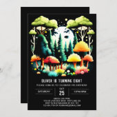 インターモダンザウッズ子供の誕生日パーティー 招待状 (正面/裏面)