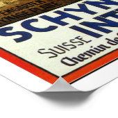 インターラーケンのヴィンテージ旅行 ポスター (角)