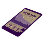 インターラーケンスイストラベルアートヴィンテージ マグネット (左側)