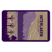 インターラーケンスイストラベルアートヴィンテージ マグネット (横)