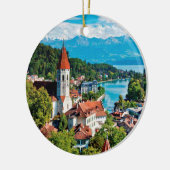 インターラーケンスイスパノラミックオーナメント セラミックオーナメント (左)