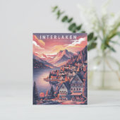 インターラーケンスイス赤シーズン ポストカード (スタンド正面)