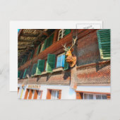 インターラーケン、アンターゼーンの木造シャレー ポストカード (正面/裏面)