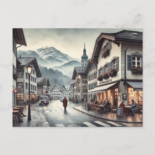 インターラーケン・スイスカフェ ポストカード (正面)