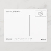 インターラーケン、スイス ポストカード (裏面)