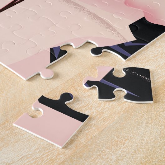 インターレイクスイススキー旅行ポスター。 ジグソーパズル (側面)