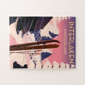 インターレイクスイススキー旅行ポスター。 ジグソーパズル (横)