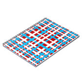 インターロストライプックLED白ライトブルー ノートブック (左側)