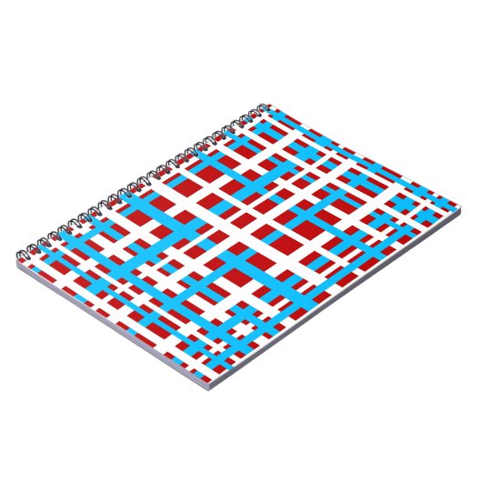 インターロストライプックLED白ライトブルー ノートブック (左側)