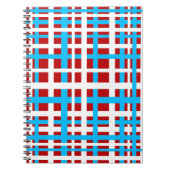 インターロストライプックLED白ライトブルー ノートブック (正面)