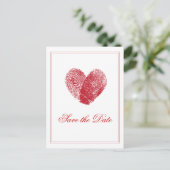 インターロッキングフィンガープリント日付ポストカードの保存 案内ポストカード (スタンド正面)