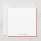 インターロッキングフィンガープリント日付保存招待状 セーブザデート (裏面)