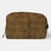 "インターロッキングブラウンフェイクレザー"ドップバッグ ドップキット (裏面)