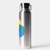 インターロッキング1次色サークル水ボトル ウォーターボトル (背面)