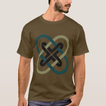 インターロッキングXダークTシャツ