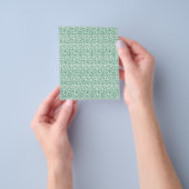 インターロックを特徴とするシームレスな幾何学的パターン チラシ (手)