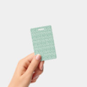 インターロックを特徴とするシームレスな幾何学的パターン バッジ (手持ち)