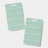 インターロックを特徴とするシームレスな幾何学的パターン バッジ (正面＆裏面)