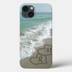 インターロックハートオンビーチ砂 iPhone 13ケース