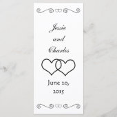 インターロックハート – 白黒 メニュー (裏面)